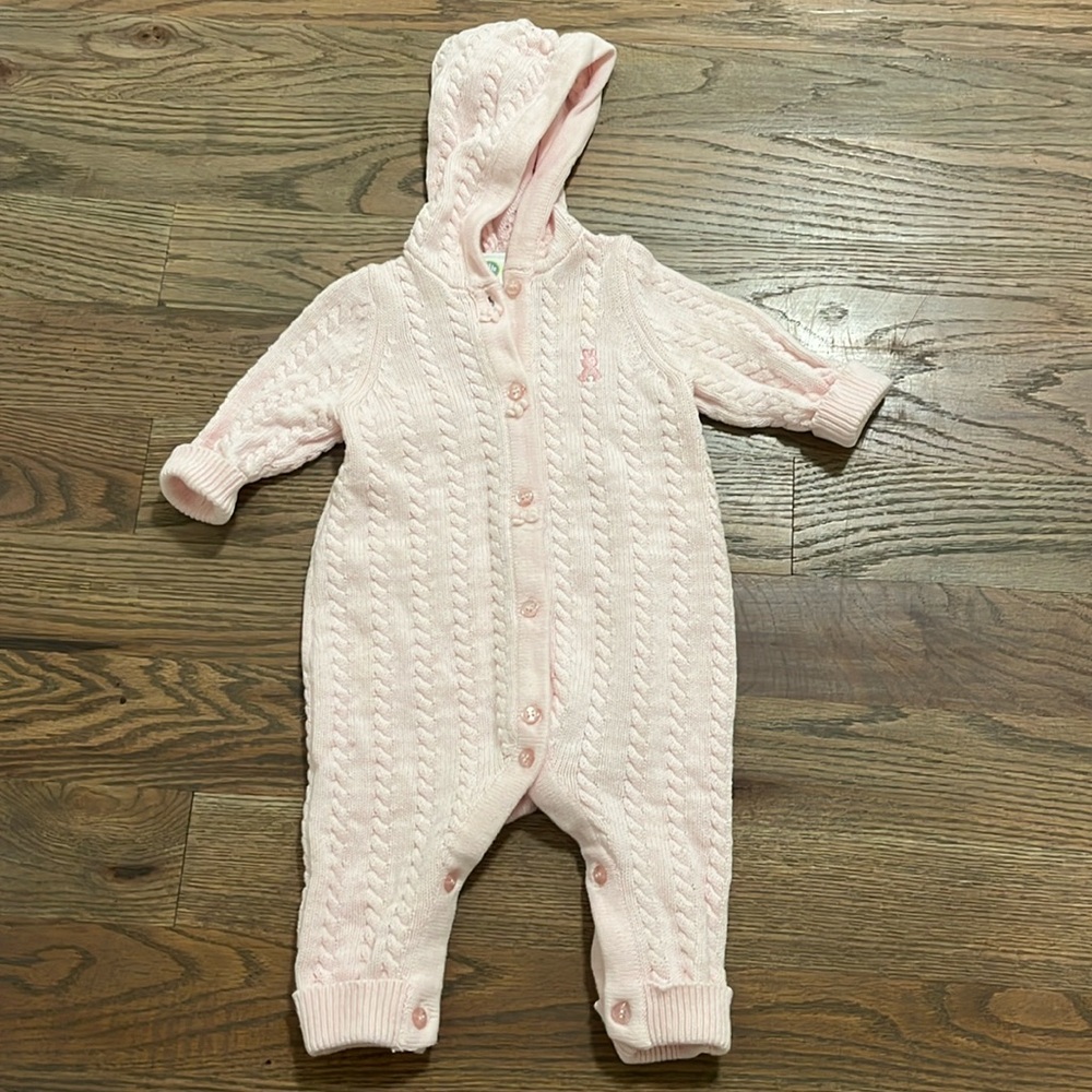 Little Me Cable Knit One Piece 3months EUC